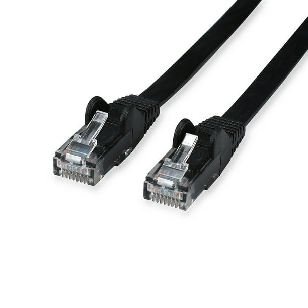 Axiom C6MB-K40-AX 40FT CAT6 550MHZ Patch Cable Clear-SNAGLESS Universal Boot Black 